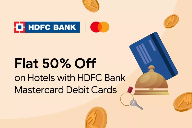 Get flat 50% Off with HDFC Bank Mastercard Debit Cards