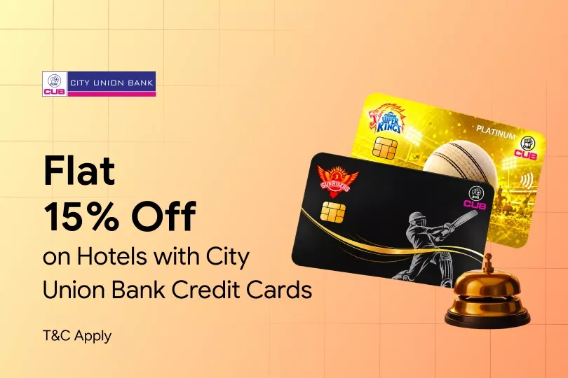 Flat 15% off with City Union Bank Credit Cards