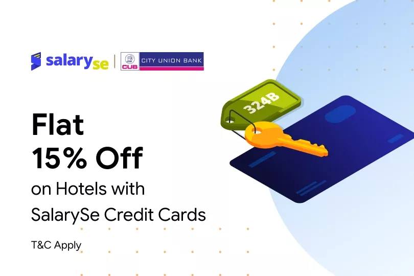 Flat 15% off with SalarySe City Union Bank Credit Cards