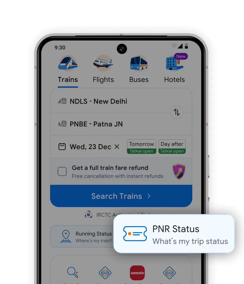 PNR Status Mobile App