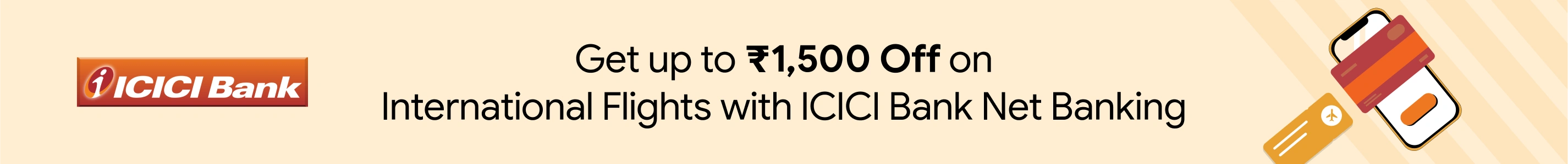 Get Up to ₹1,500 Off On International Flights with ICICI Bank Net Banking