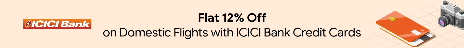 Flat 12% Off up to ₹1,500 with ICICI Bank Credit Card
