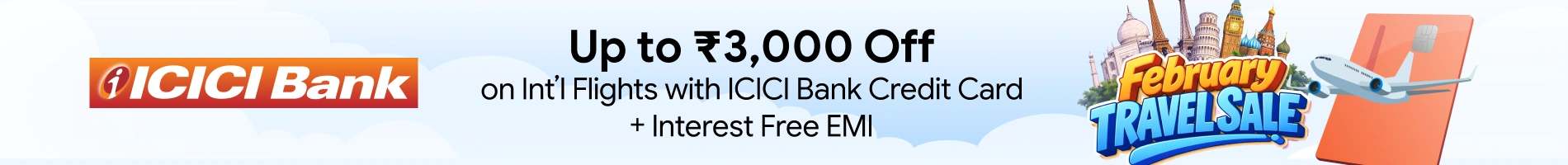 Get upto ₹3,000 Off with ICICI Bank Credit Card + Interest Free EMI