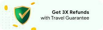 Enjoy 3x refund with with Travel Guarantee