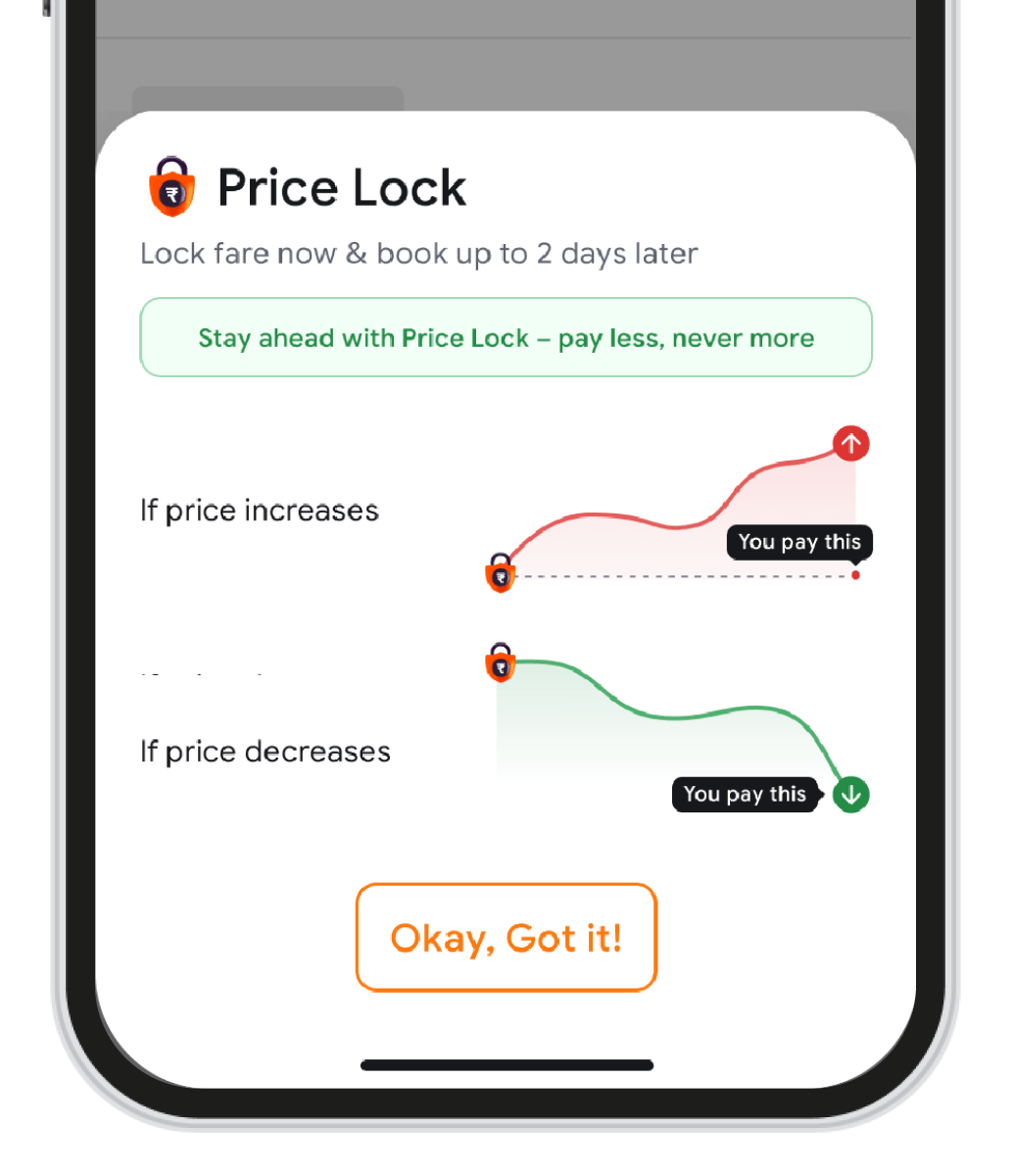 If price increases, you pay the <b>locked price.</b> If price decreases, you pay the <b>new, lower price.</b>