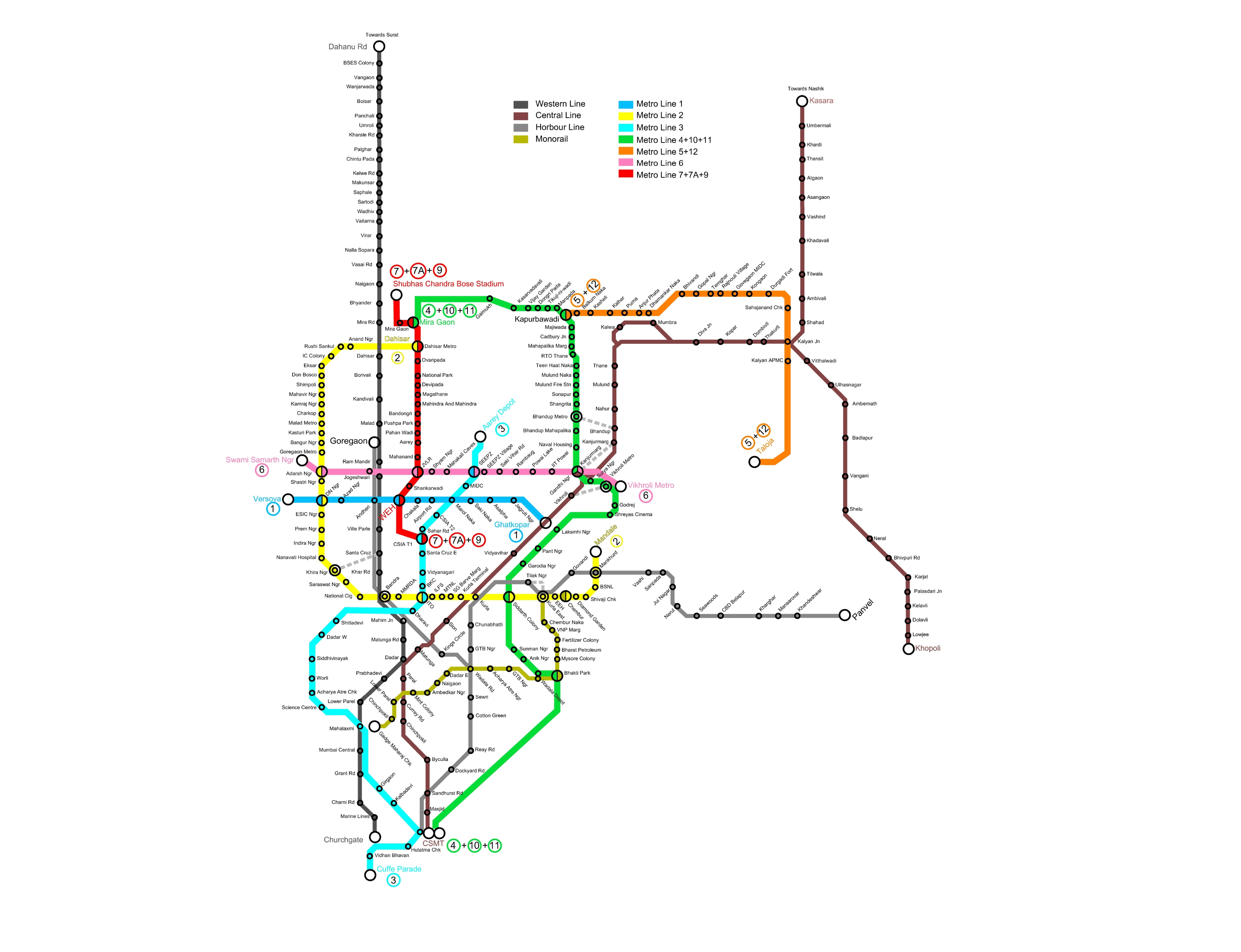 Mumbai Metro Map