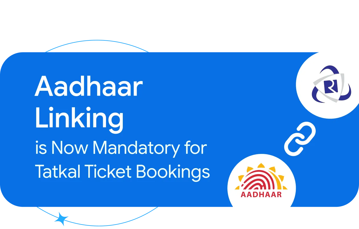 Irctc Aadhaar Linking Banner