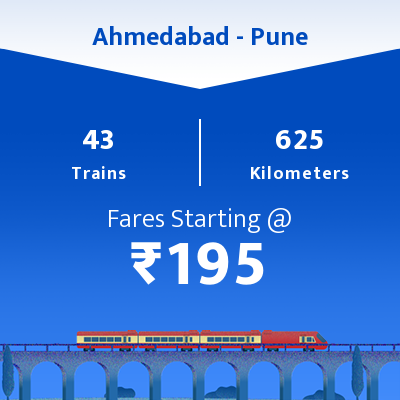 Ahmedabad To Pune Trains Reservation From 43 Trains Timings Availability Fare Ixigo Ahmedabad To Pune Distance By Road