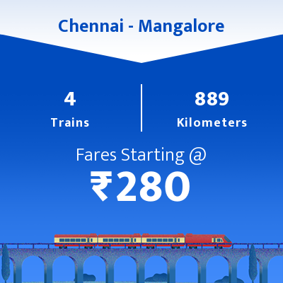 Chennai To Mangalore Trains Book From 4 Trains Timing Fare Ixigo Chennai To Mangalore Trains Book From 4 Trains Timing Fare Ixigo