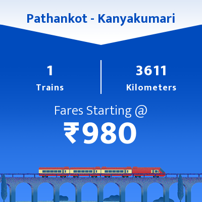 Pathankot Train 1 Pathankot to Kanyakumari Train Time Table, Seat Availability, Route ...